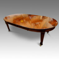Edwardian mahogany extending dining table