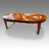 Antique dining table side view