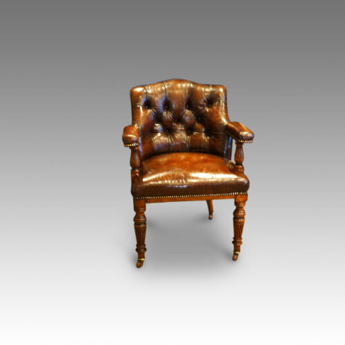 Victorian oak desk chair