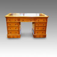 Victorian oak small partners desk
