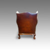 Rear view of wing chair