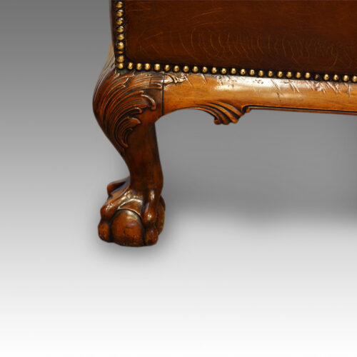 Carved claw and ball leg