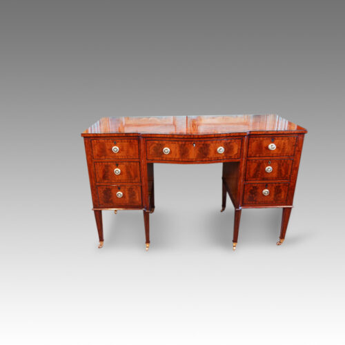 Edwardian inlaid mahogany dressing table