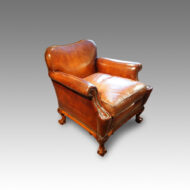 Leather 1920's easy chair