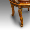 Carved walnut leg