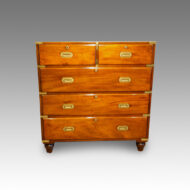 Victorian mahogany campaign chest