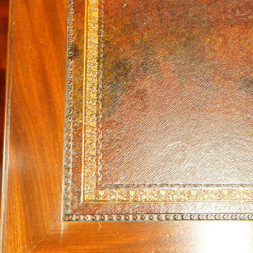 Desk leather tooling