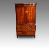 Antique mahogany linen press
