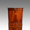 Antique mahogany linen press top section