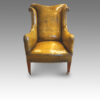 Edwardian leather reading easy chair