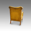 Edwardian leather reading easy chair,rear