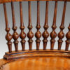 Edwardian oak revolving desk chair,1