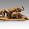 Japanese carving of elephants