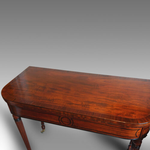 Regency mahogany card-table