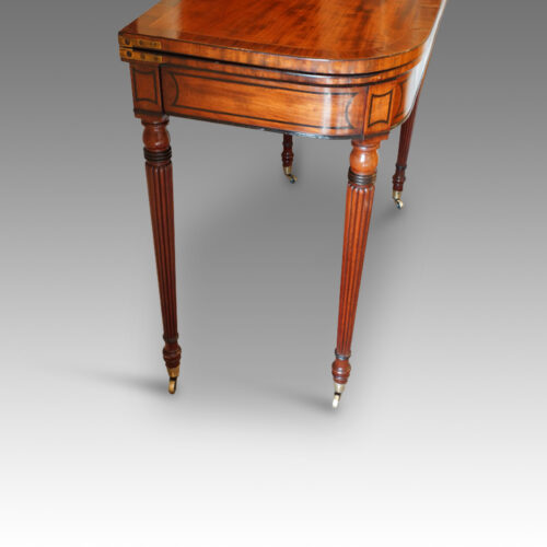 Regency mahogany card-table side