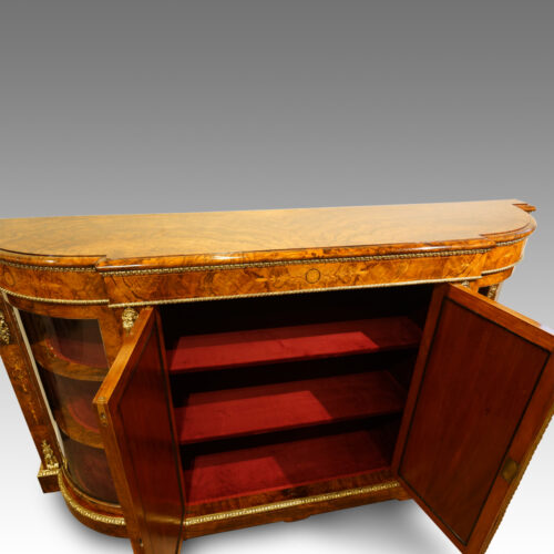 Credenza doors open