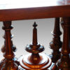 Turned walnut finial