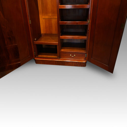 Victorian mahogany 2 door wardrobe base