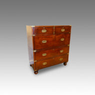Victorian mahogany military chest