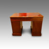 Victorian mahogany pedestal desk rear