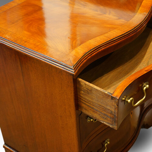 Oak drawer lining of antique small chest