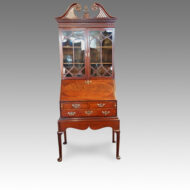 19thc.small mahogany bureau bookcase
