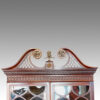 Antique bureau bookcase swan pediment