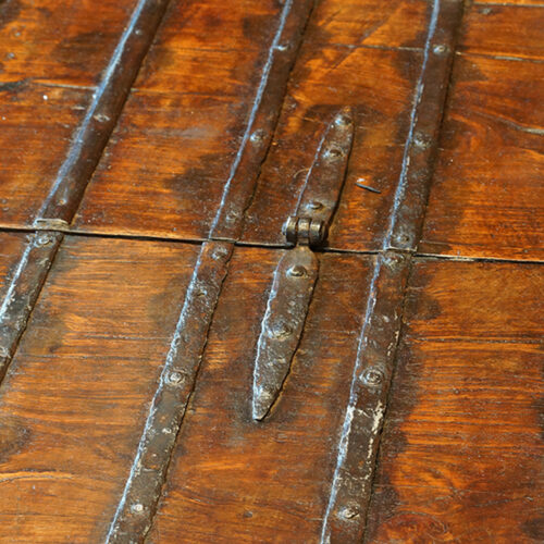 Antique campaign chest hinge