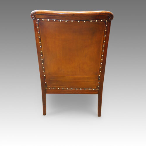 Antique library chair rear