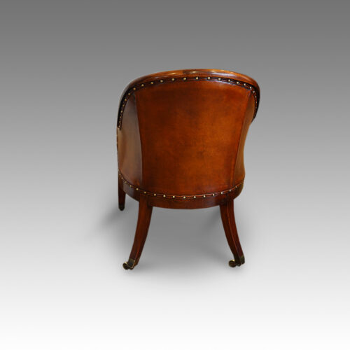 Regency reading chair rear