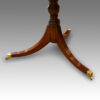 Regency style mahogany twin pillar dining table,2