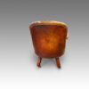 William IV mahogany easy chair rear