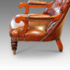 Antique library chair side view