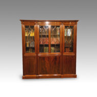 19thc. mahogany inlaid small library bookcase