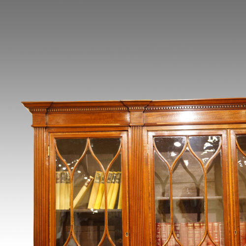 Antique bookcase detail