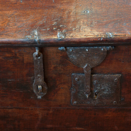 Antique iron lock plate