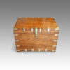 Antique brass bound campaign trunk