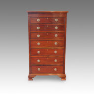 Edwardian inlaid mahogany tall chest
