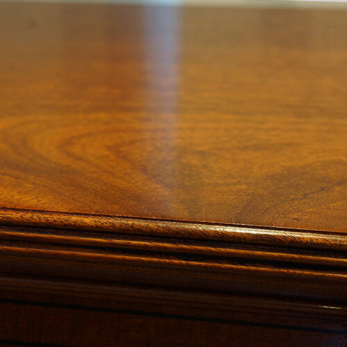 Mahogany detail of top