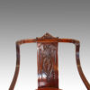 Edwardian desk chair carved splat