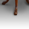 Leaf carving on desk chair