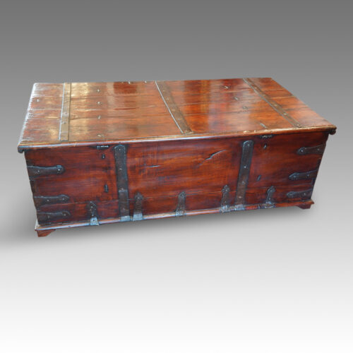 Rear of antique trunk
