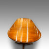 Mahogany 3 pillar dining table in regency style end view