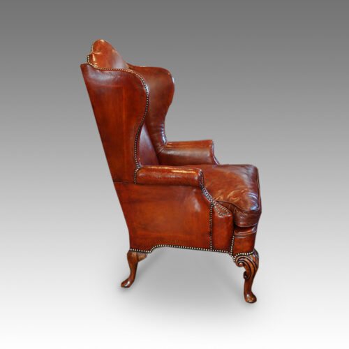 Antique wing chair