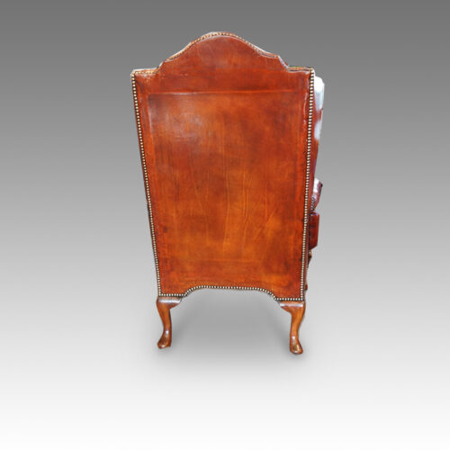 Queen Anne wing chair rear