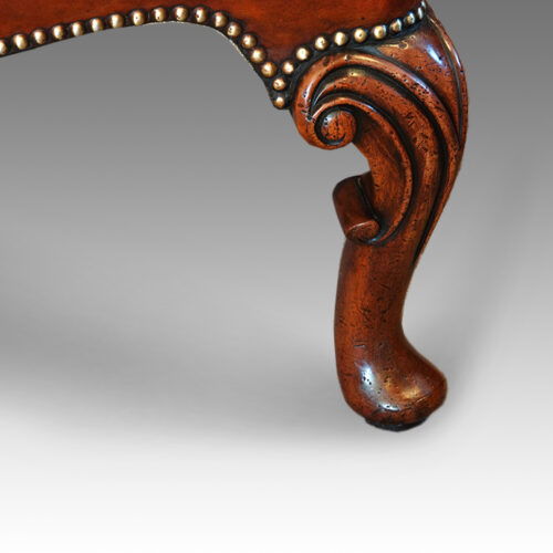 Walnut front leg