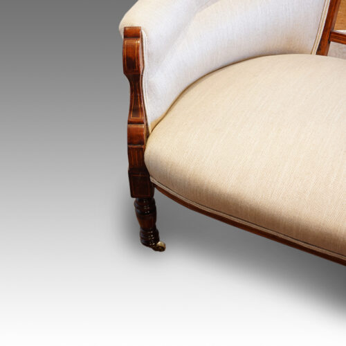 Arm of Victorian settee