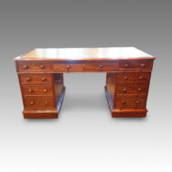 Victorian mahogany large pedestal desk