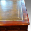 Victorian mahogany large pedestal desk leather tooling