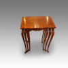 Nest of walnut tables